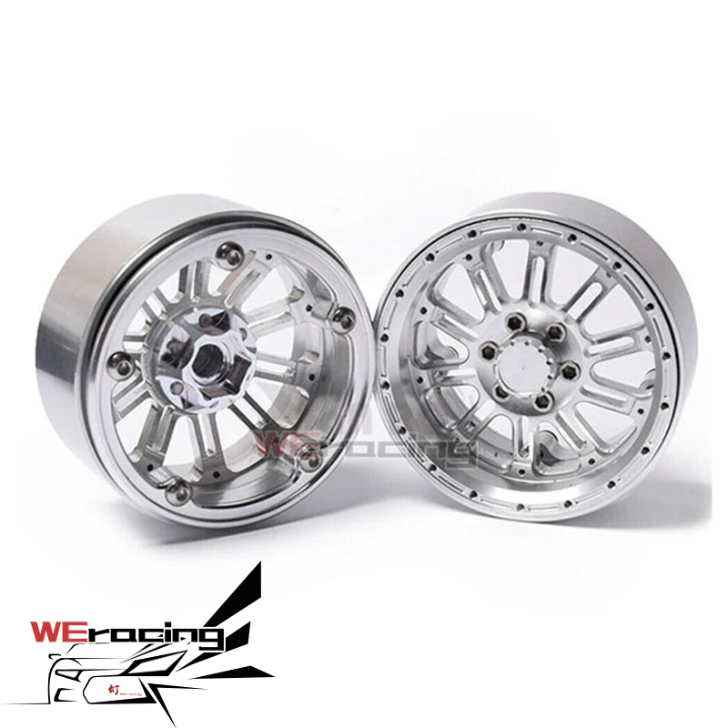 4 шт. 2 дюймовые металлические колесные диски серебристого цвета для