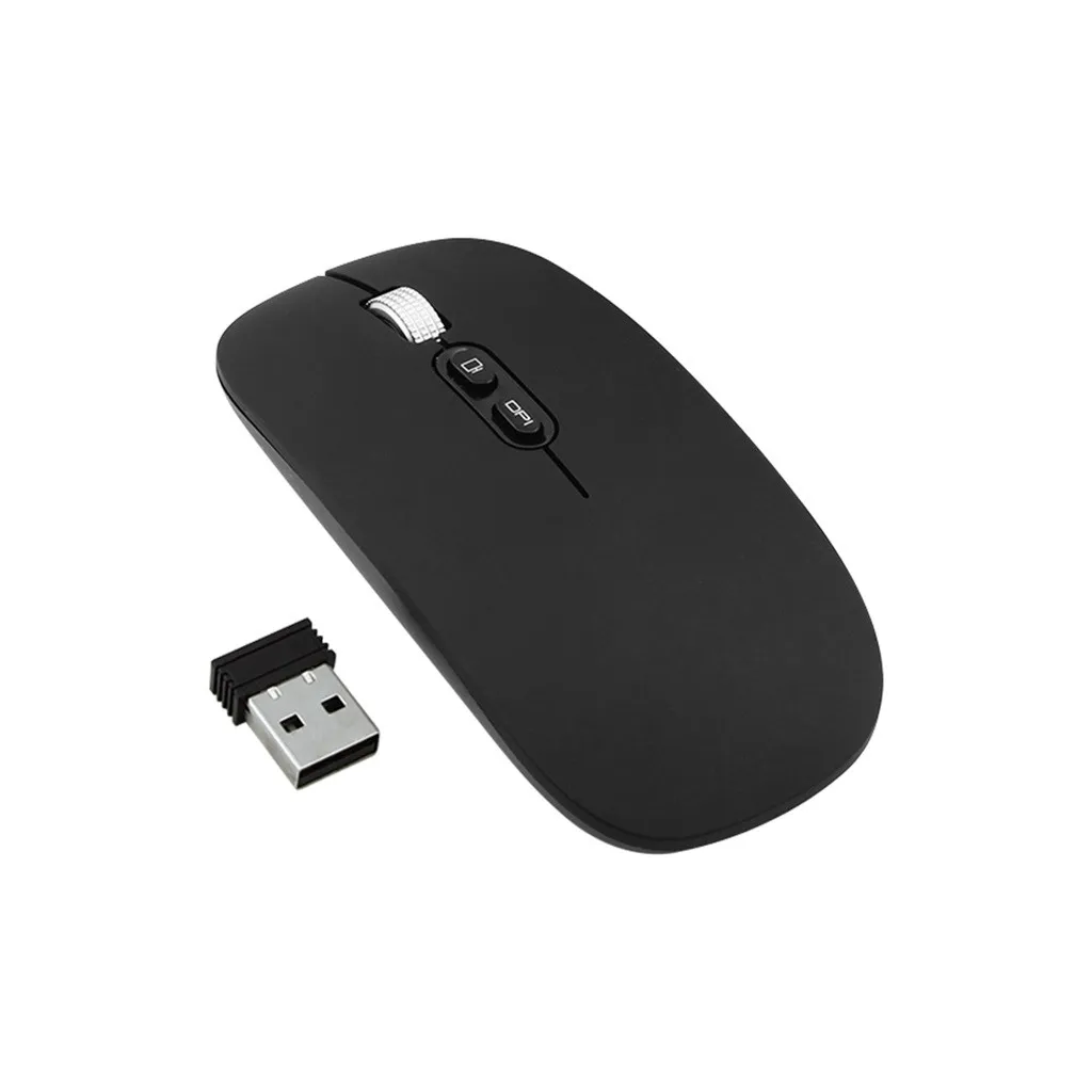 Беспроводная мышь CARPRIE 2 4G с перезаряжаемой зарядкой ультратонкая Бесшумная