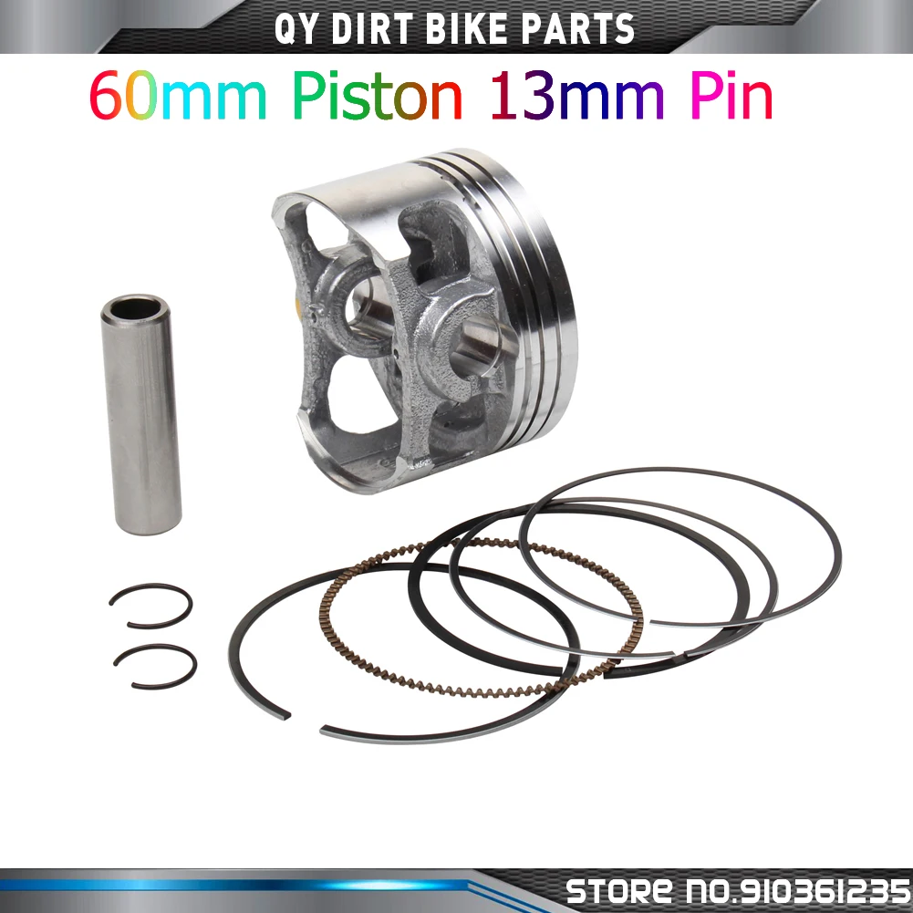 

60mm Piston 13mm Pin Piston Ring Set for YINXIANG YX150cc YX160cc Engine 160cc Horizontal Engine Chinese Pit bike Dirt Bike