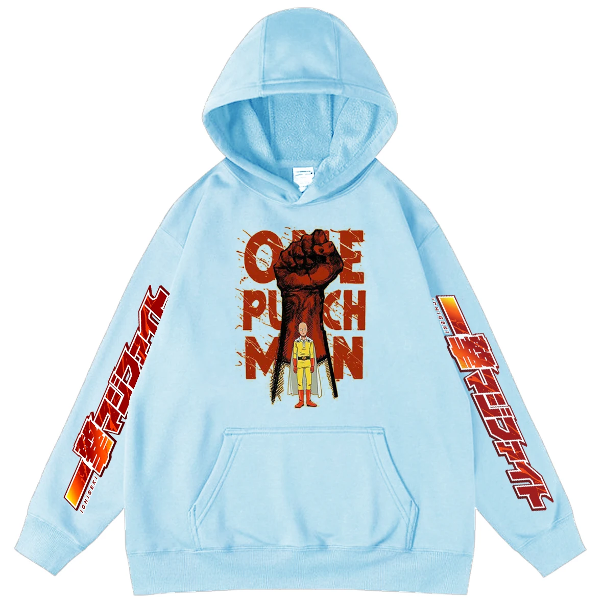 

One Punch Man Popular Funny Anime Men's Oversized Sweatshirt Design Printed Boy Hoodies Cool Men Pullovers Hooded Hoodey Tops
