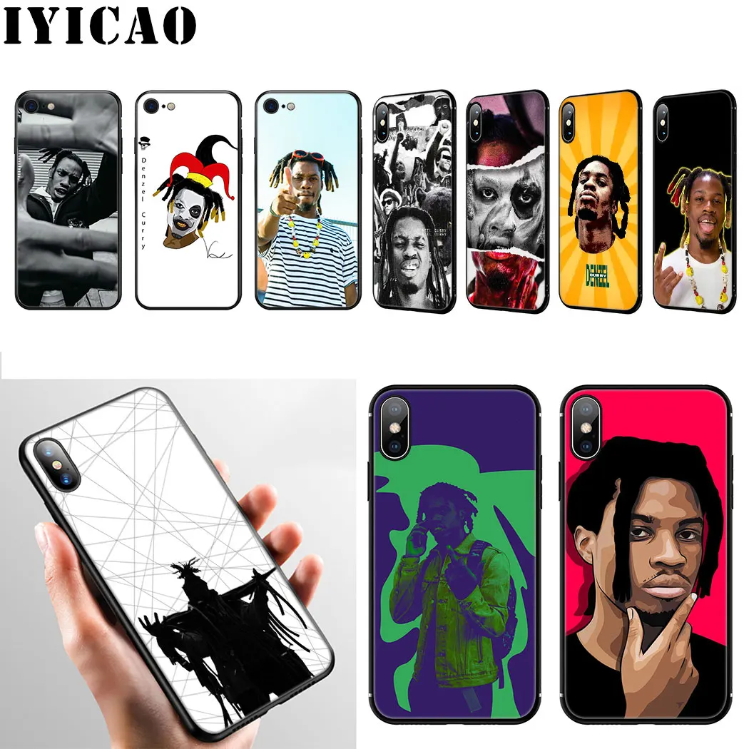IYICAO реперские кепки Denzel Curry Мягкий силиконовый чехол для телефона iPhone 11 Pro Max XR X XS 6