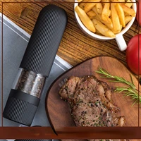acrylic kitchenware grinder electric pepper mill salt and