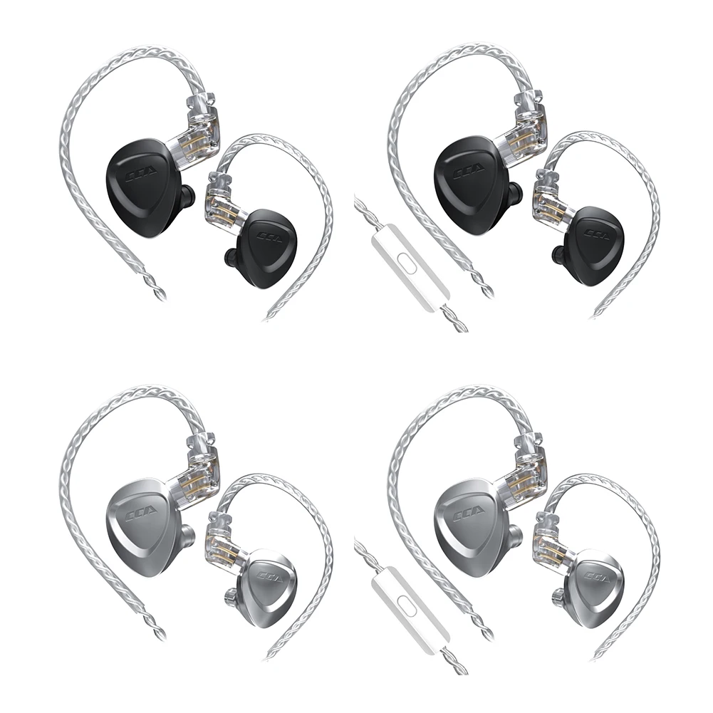

Hybrid Driver In Ear Headphones Earbuds 3.5mm Wired HiFi Earphones with 1 Balanced Armature Driver + 1 Dynamic Driver Headphone