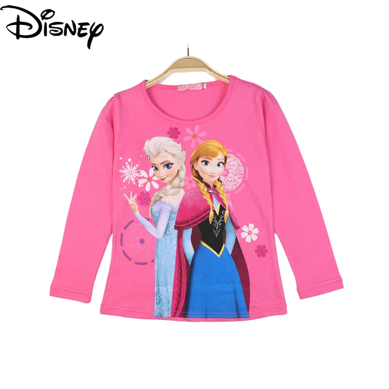

Original Disney Frozen Aisha Princess Girls T-shirt Long Sleeve Cotton Top Girls Base Shirt