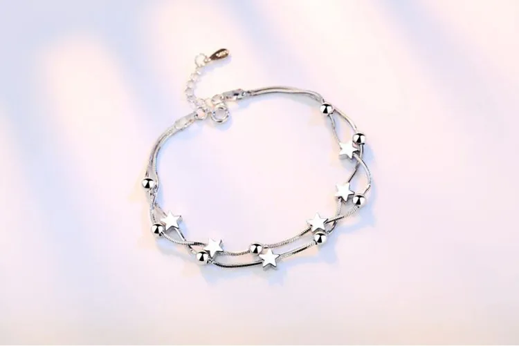 Новые летние многослойные цепочки со звездами браслеты для женщин свадебные