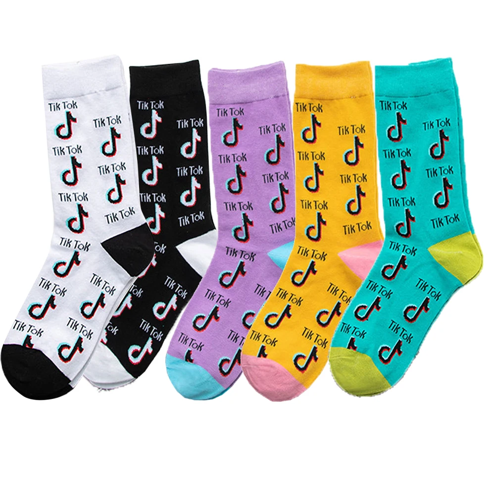 

Music Knitting Cotton Women's Socks Cute Cartoon Anime Funny Hip Hop Fashion PartySocks Casual Street Harajuku Creative Gift