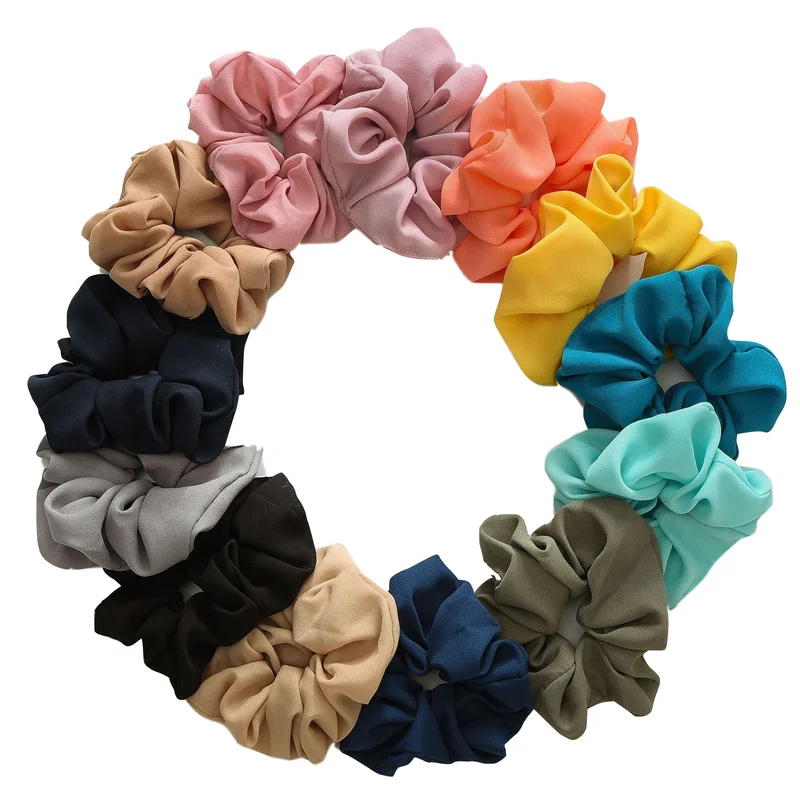 Резинка для волос из мягкого шифона 36 цветов| |