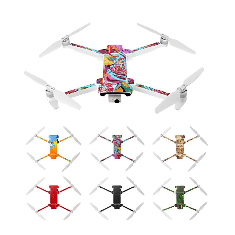 Водостойкая цветная наклейка FIMI X8 SE на корпус дрона квадрокоптера Защитная