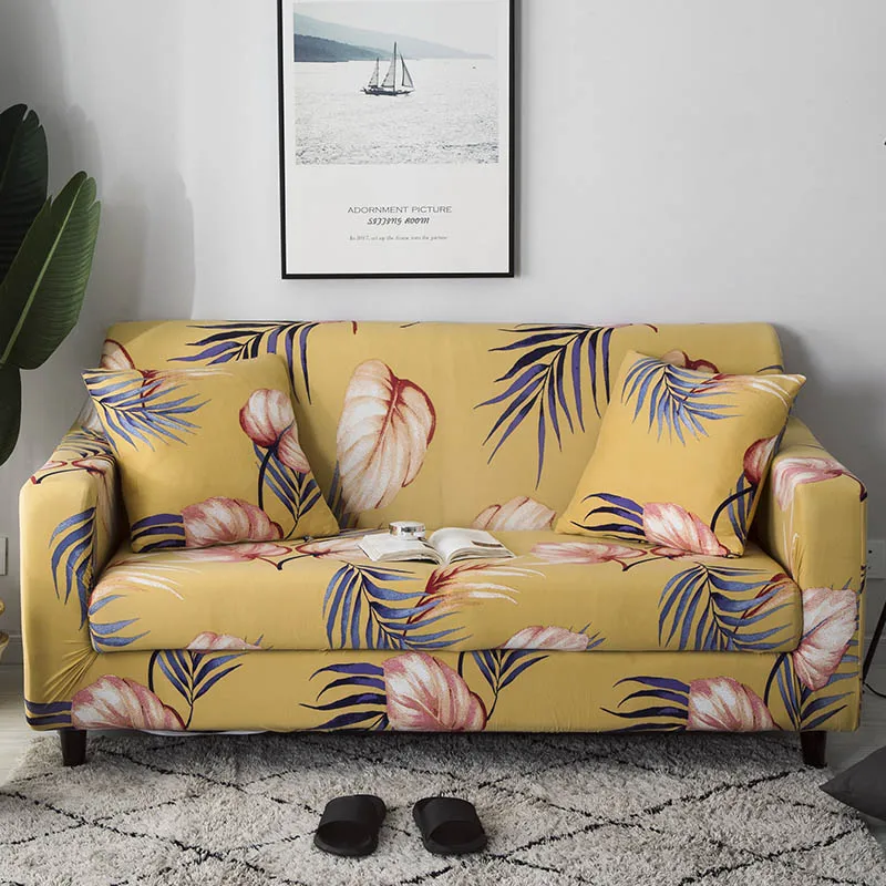 Stretch Sofa Cover Slipcovers Spandex Modern Polyester Corner Couch Slipcover for Different Shape Loveseat L-Style | Дом и сад