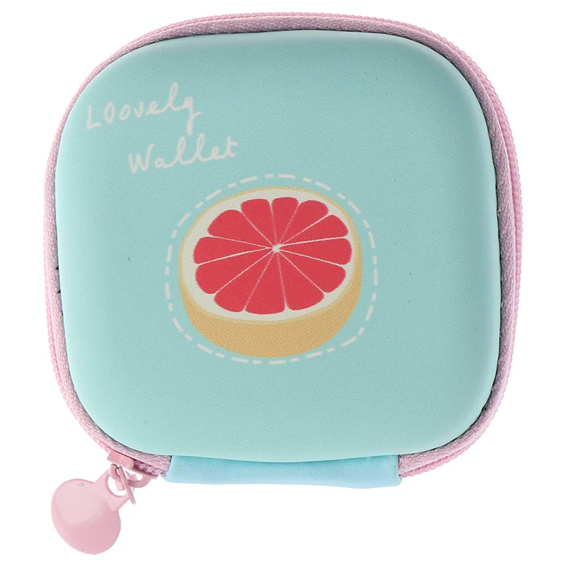 Портативный чехол для наушников с фруктовым принтом сумка хранения карт и