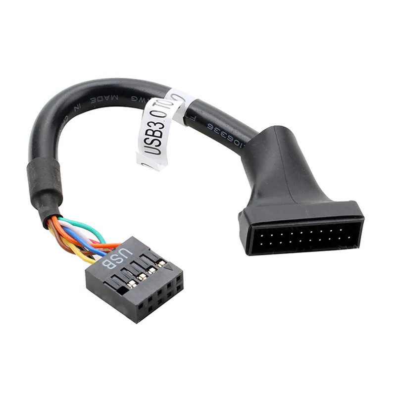 3.0 Male-2.0 Female Гибкий материал USB3.0 20Pin Male& Female To USB2.0 9Pin материнская плата мужской и женский кабель использование для cd-rom гибких дисков панели - Цвет: 3.0 Male-2.0 Female