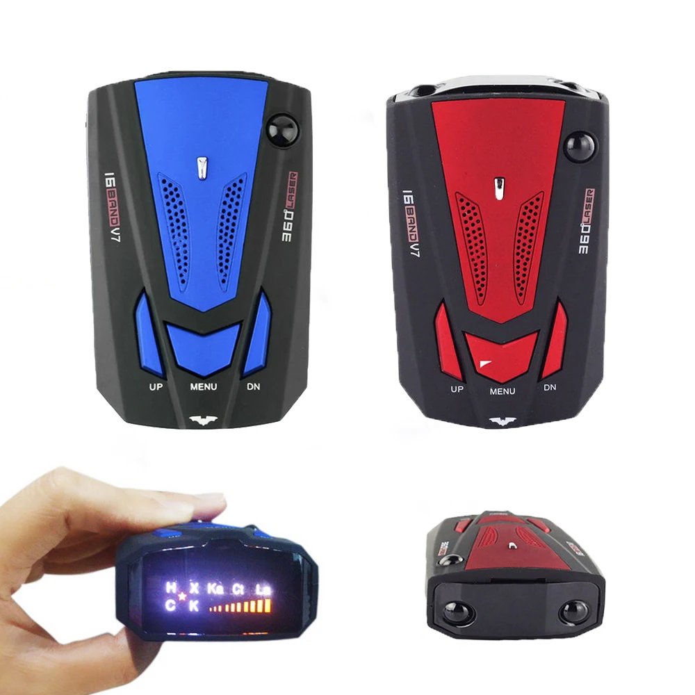 Автомобильный радар детектор 12 В английский/русский авто 360 градусов для