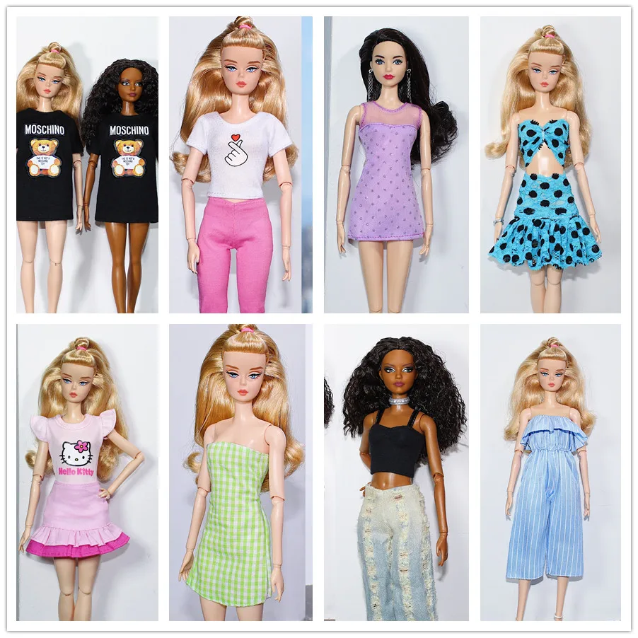 Оригинальный модный комплект одежды/рубашка штаны топ юбка платье наряд одежда