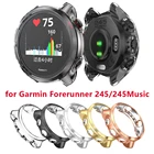 Ультратонкий защитный чехол, совместимый с Garmin Forerunner 245 245 м, мягкий чехол из ТПУ с покрытием, защитный чехол-бампер
