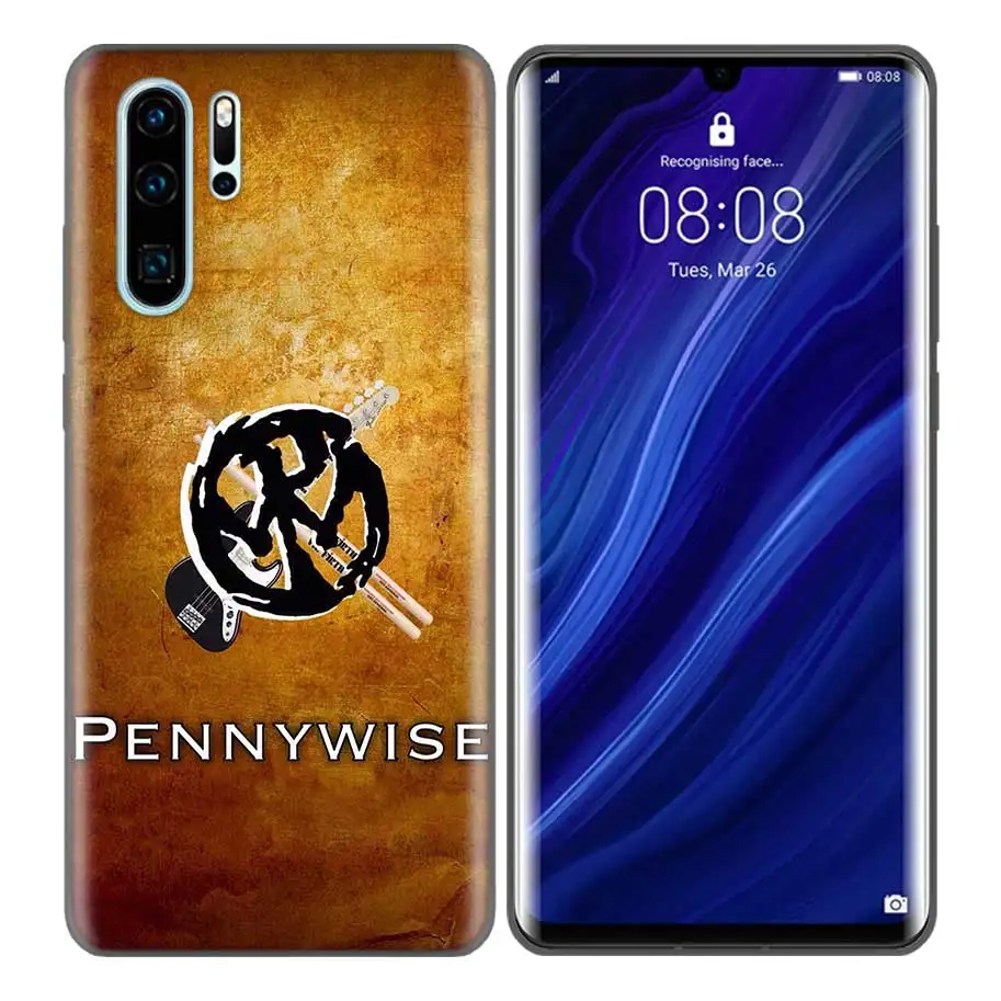 SX-012 Черный силиконовый чехол для huawei P30 P20 P10 mate 30 20 10 Lite Pro Coque Fundas, чехлы, раковины, Pennywise, клоун, ужас - Цвет: SX-012