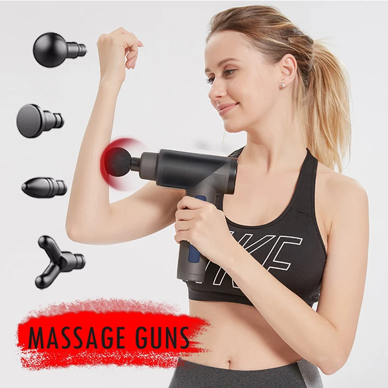 Массажный пистолет для тела снятия мышечной боли в шее глубокий массажер