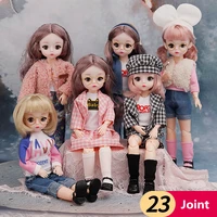 16 bjd doll 30 cm 23 joints movable 3d eyes to send shoes everyday leisure accessories dress up fashion doll girl toy diy gift