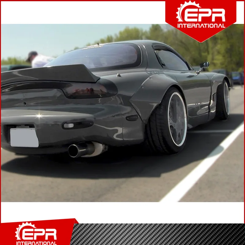 

For RX7 FD ROB Style Glass Fiber Wide Rear Fenders Trim RX7 Racing Part Body Kit FRP ROB Overfender RX7 Accessories