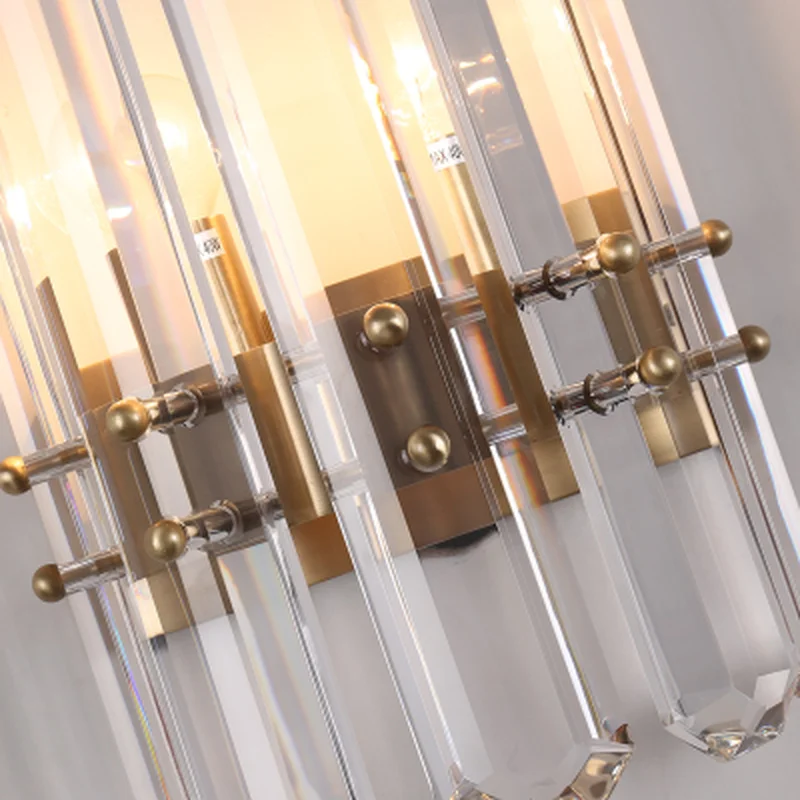 Новый Современный хрустальный настенный светильник блеск 110 В переменного тока