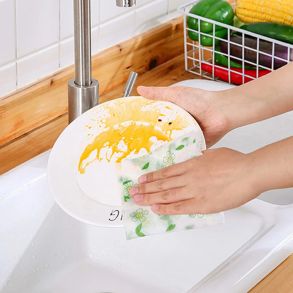 Многоразовое бамбуковое полотенце s кухонное блюдо ткань бумажное рулон