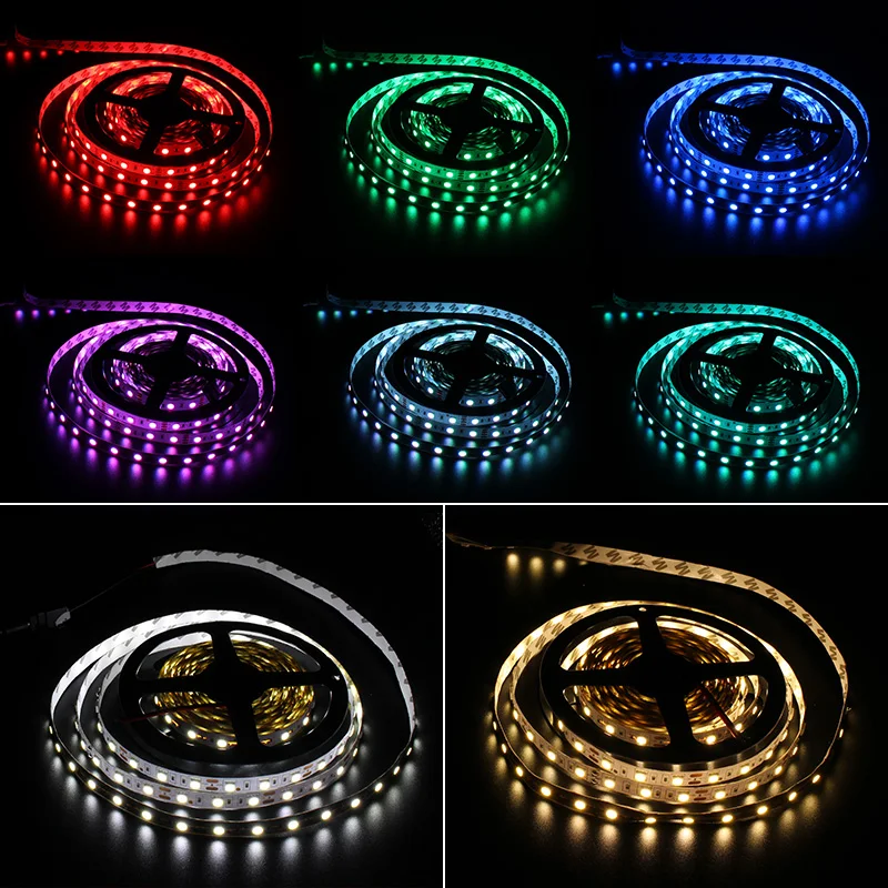 SMD 5050 Светодиодные ленты светильник RGB Водонепроницаемый 5M 5 В 12 24 постоянного