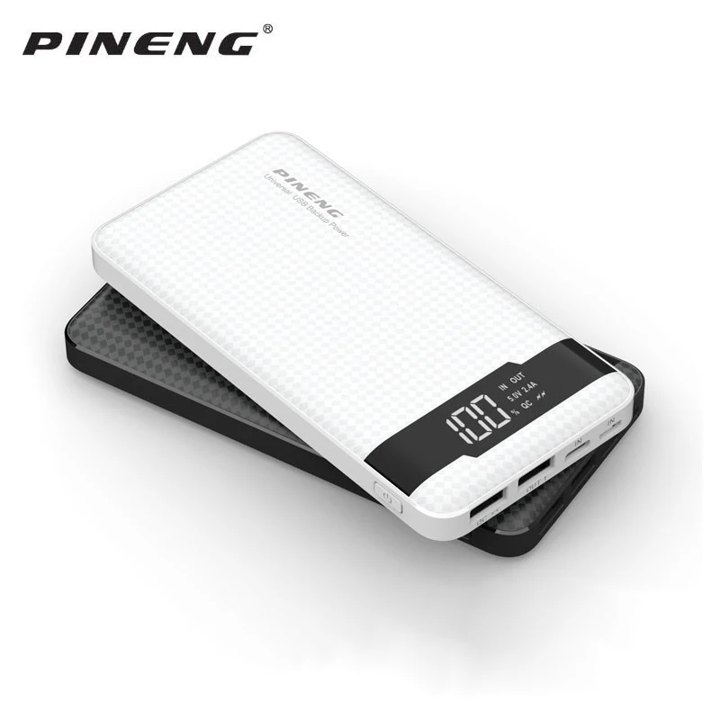 Оригинальный PINENG PN 961 10000mAh портативный аккумулятор мобильный внешний литий