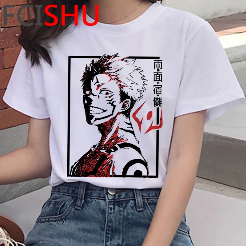 

Jujutsu Kaisen t shirt clothes men white t shirt 2021 print vintage top tees aesthetic harajuku kawaii