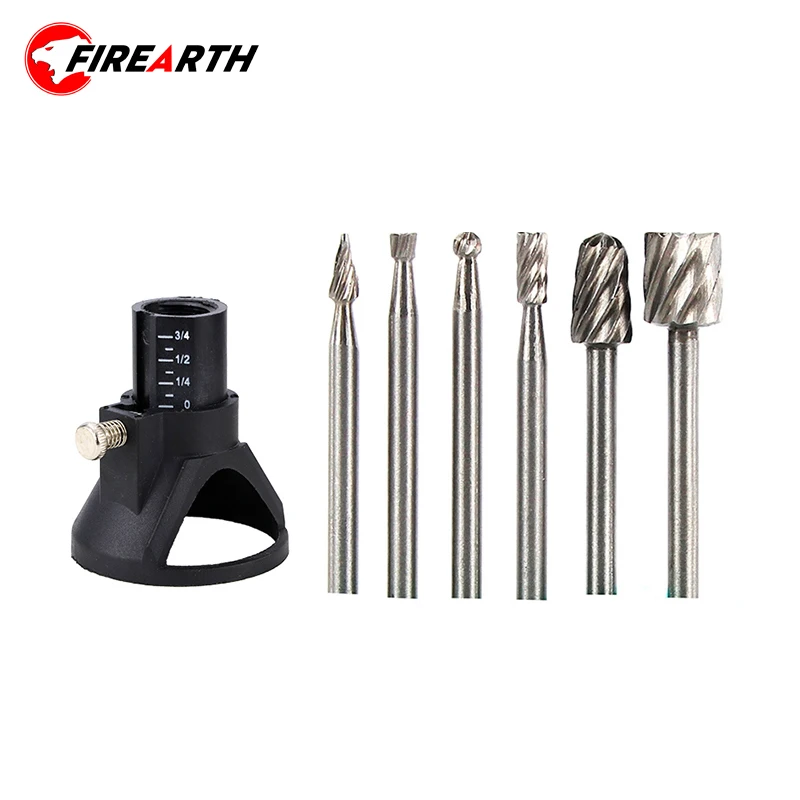 

7PCS HSS Routing Router Bit with HSS Drill Dedicated for Dremel Rotary Tool Dril Bit Drilling Tool