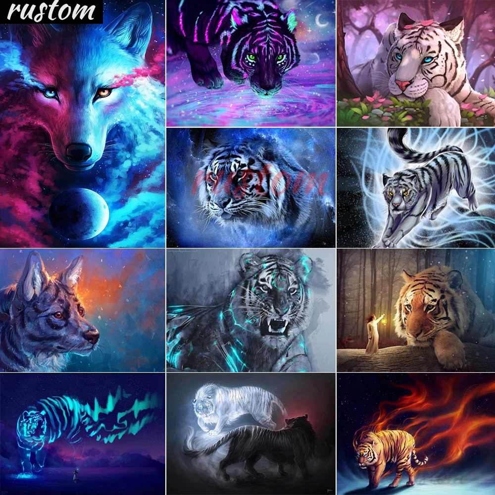 

5D Diamond Painting Tiger picture tiger Full Square / Round Diamond DIY Embroidery Animal Painting Crafts Cross Stitch tiger dio