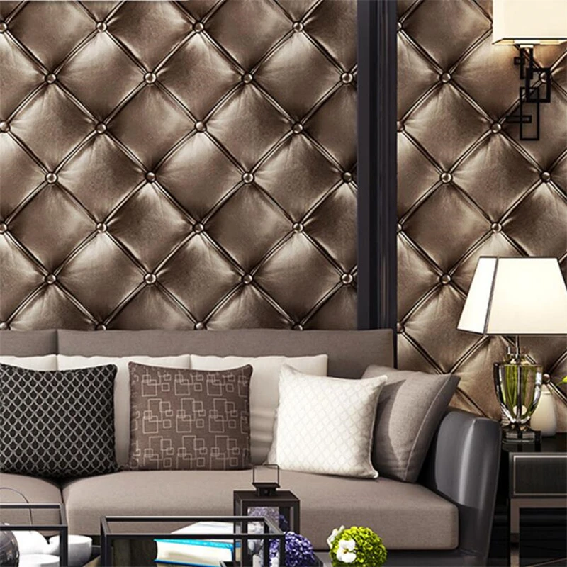 WELLYU soft package wallpaper master bedroom bedside living room European atmosphere luxury high-end TV background wall paper |