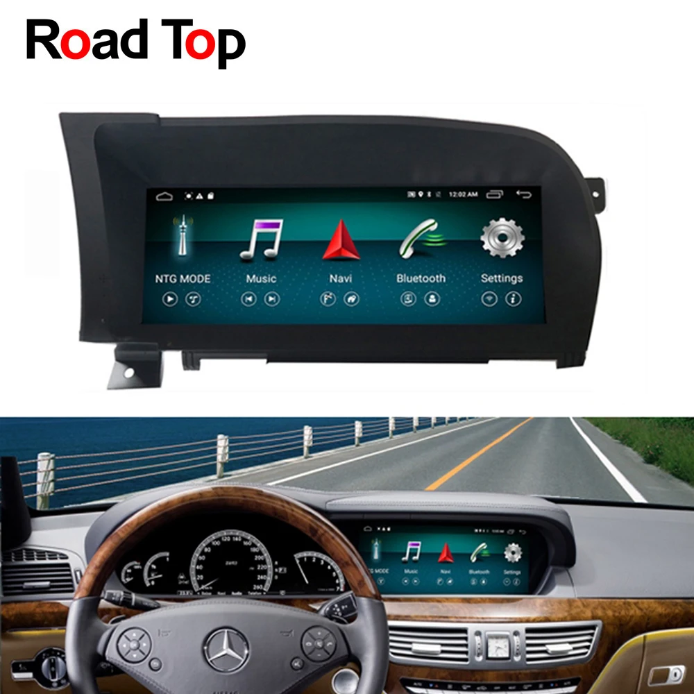 10 25 &quotAndroid дисплей автомобиля радио мультимедиа монитор gps навигация для Mercedes Benz