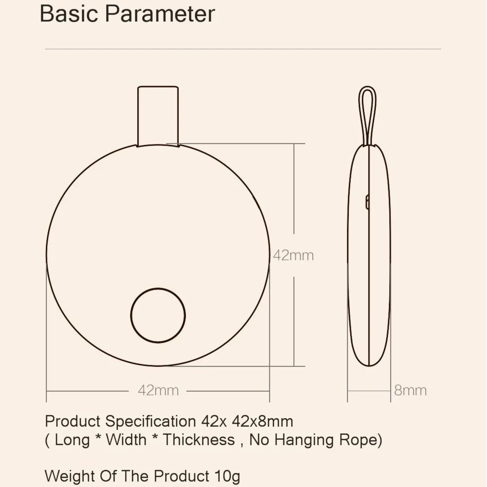 Xiaomi Ranres интеллектуальный анти-потерянный поиск устройства 15 м расстояние