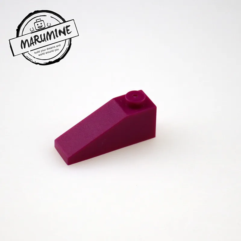 Лиловый MARUMINE кирпичи игрушки наклона 3x1 перевернутый Кирпич 150 шт./лот мс классические строительные игрушки развивающие "сделай сам", конструкторы, комплект для детей - Цвет: Лиловый