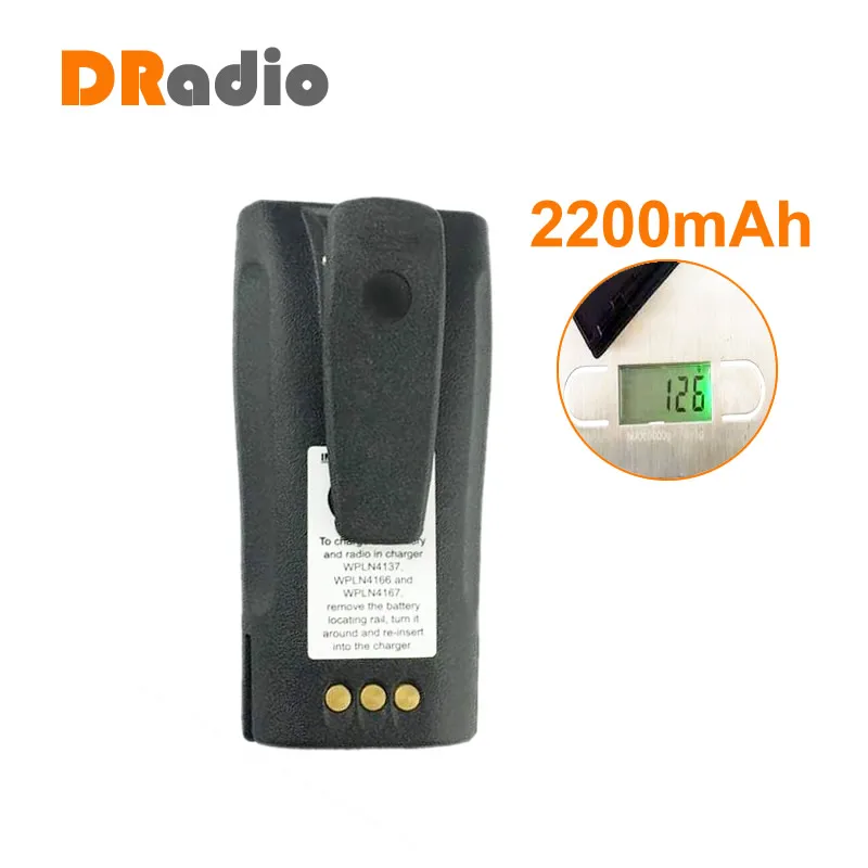 NNTN4497 2200 мАч перезаряжаемый литий ионный аккумулятор большой емкости для Motorola 450
