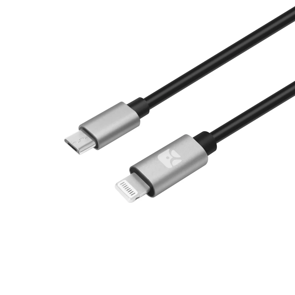 Кабель Meenova Type C на MicroUSB OTG для USB DAC Samsung S20/S10 Plus Huawei Sony 1ADAC Meizu 12 дюймов серый цвет