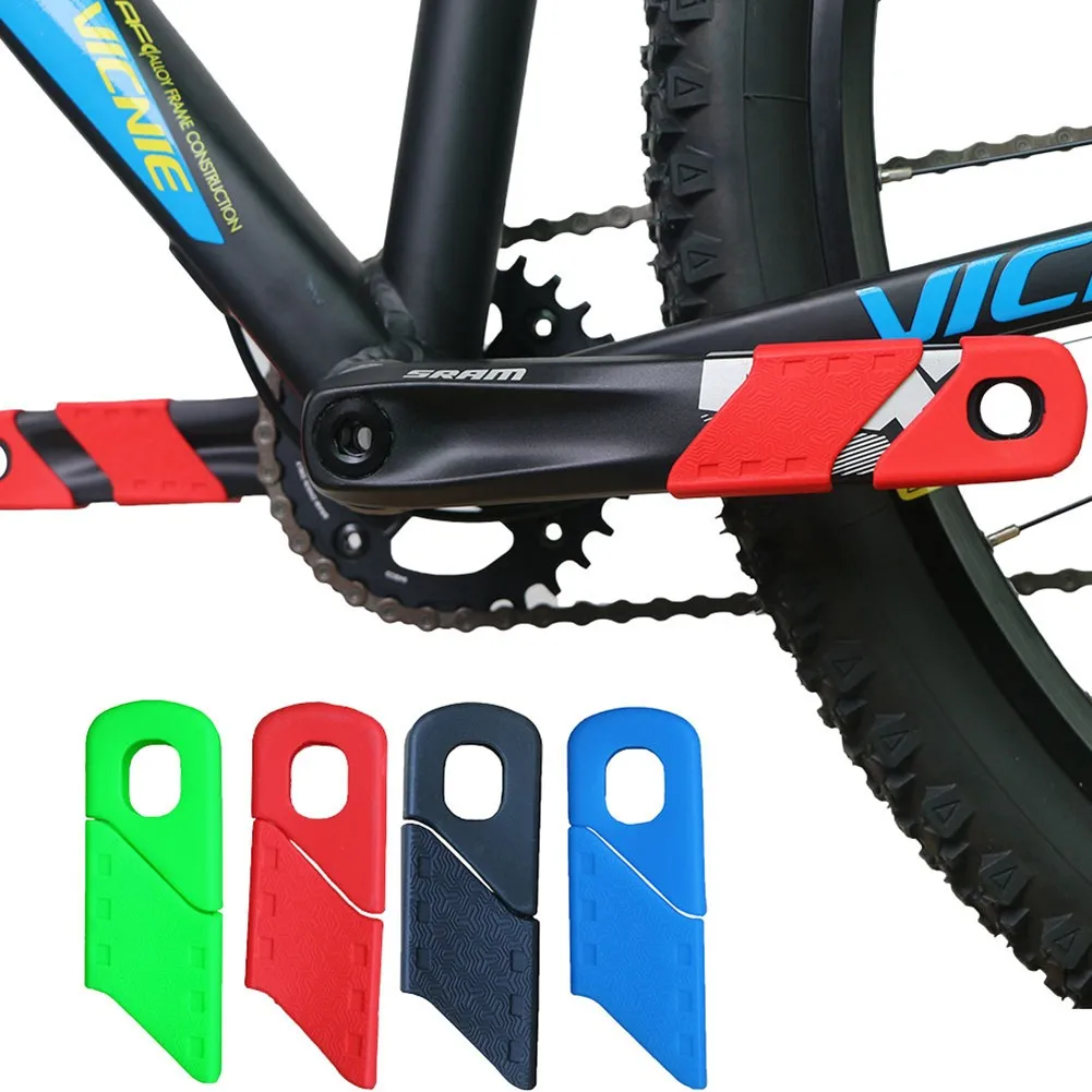 

4pcs Mountain Bike Bicycle Crank Cover Silicone Arm Sleeve MTB Cycling Crankset Protect Non-slip Chainwheel Crank Protector