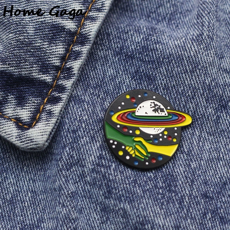 Homegaga Ван Гог и его работы цинковый галстук булавки крутой рюкзак одежда броши для