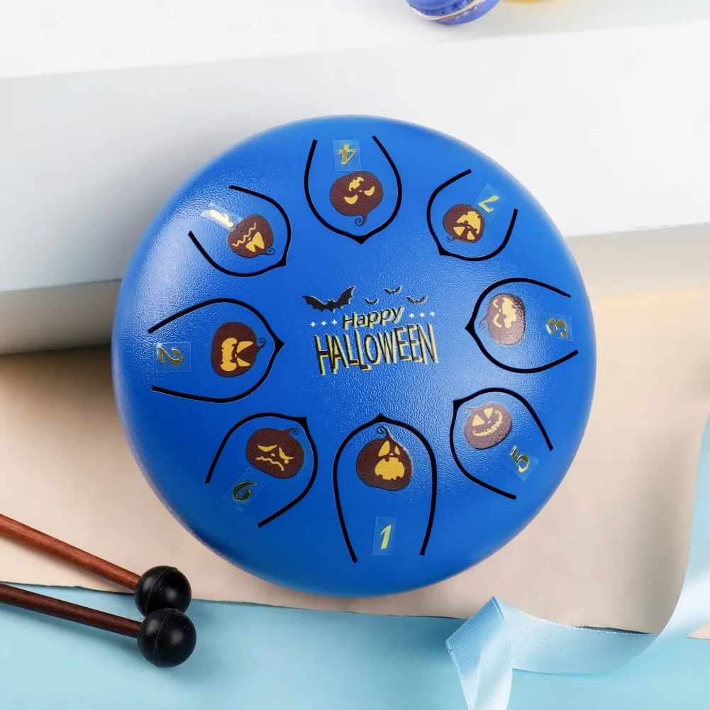 Миниатюрный стальной барабан для языка 6 дюймов 8 тонов медитации йоги