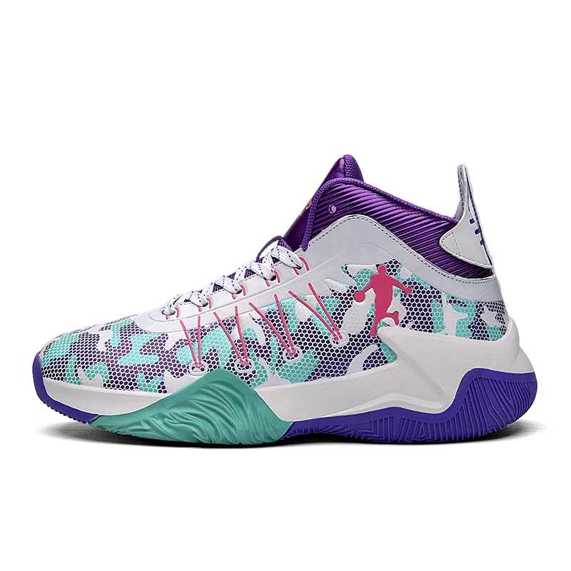 

2021 Unisex Basketball Shoes Men Big Size 35~45 Athletic Basketball Sneakers Breathable Basket Homme Training Sports Shoes Women
