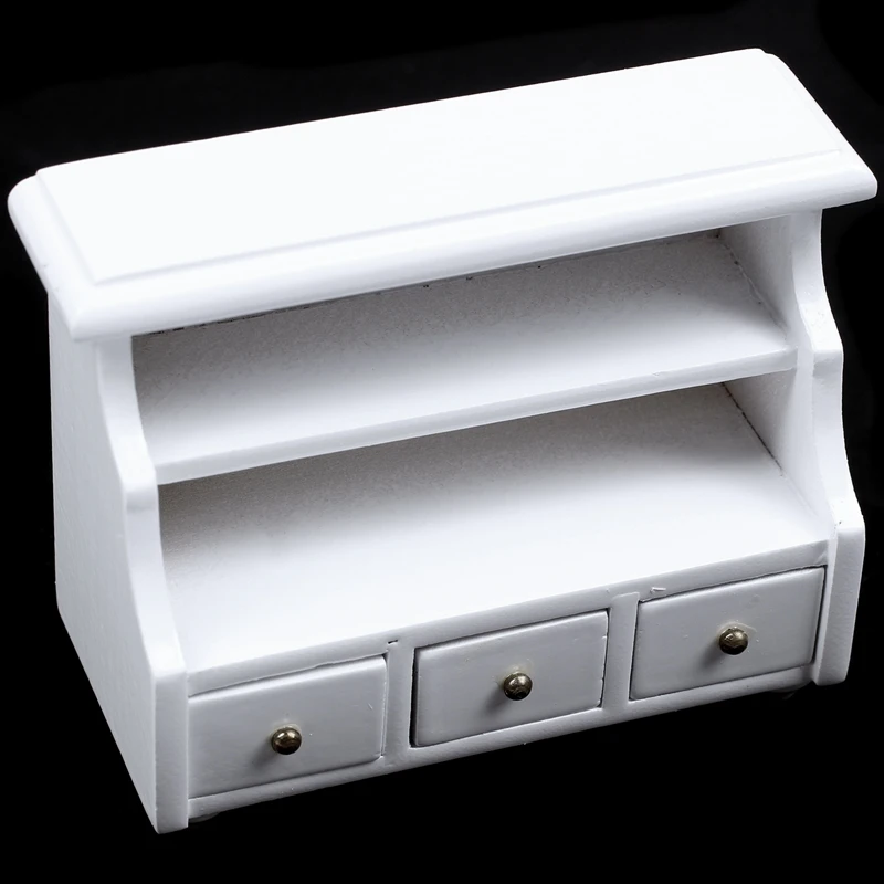 1/12 миниатюрная мебель для кукольного домика шкаф ванной туалета белый | Игрушки и