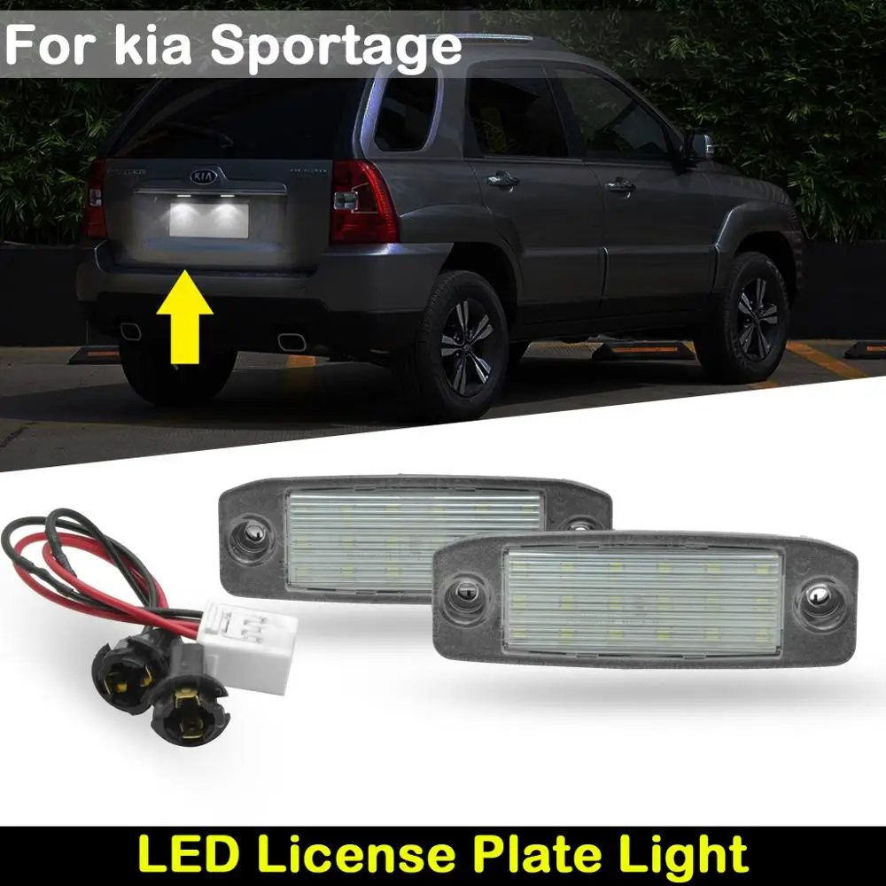 Для kia Sportage 2011 2015 Автомобильная задняя белая Светодиодный ная подсветка
