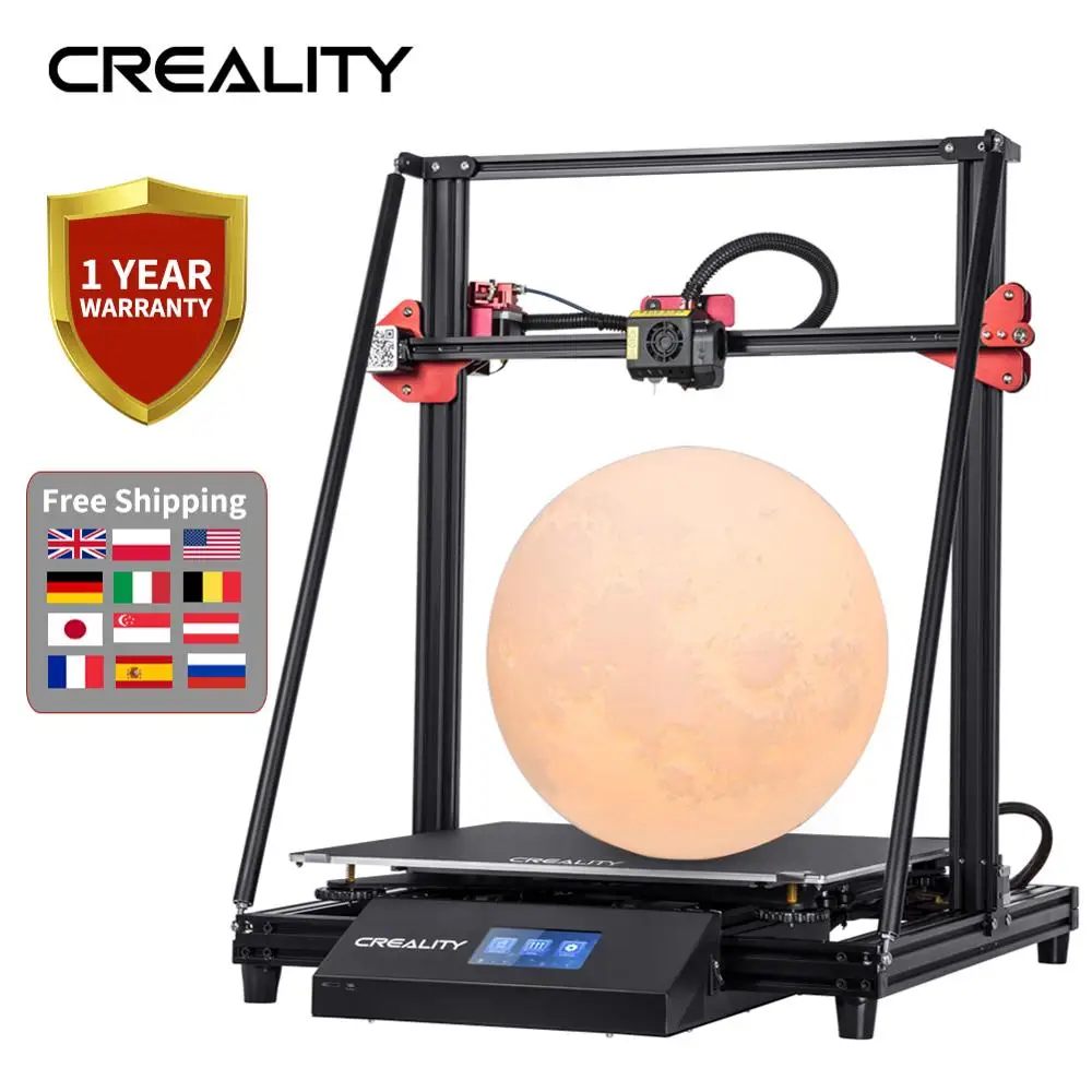 CREALITY 3D Большой размер CR 10 Макс 450*450*470 мм автоматическое выравнивание