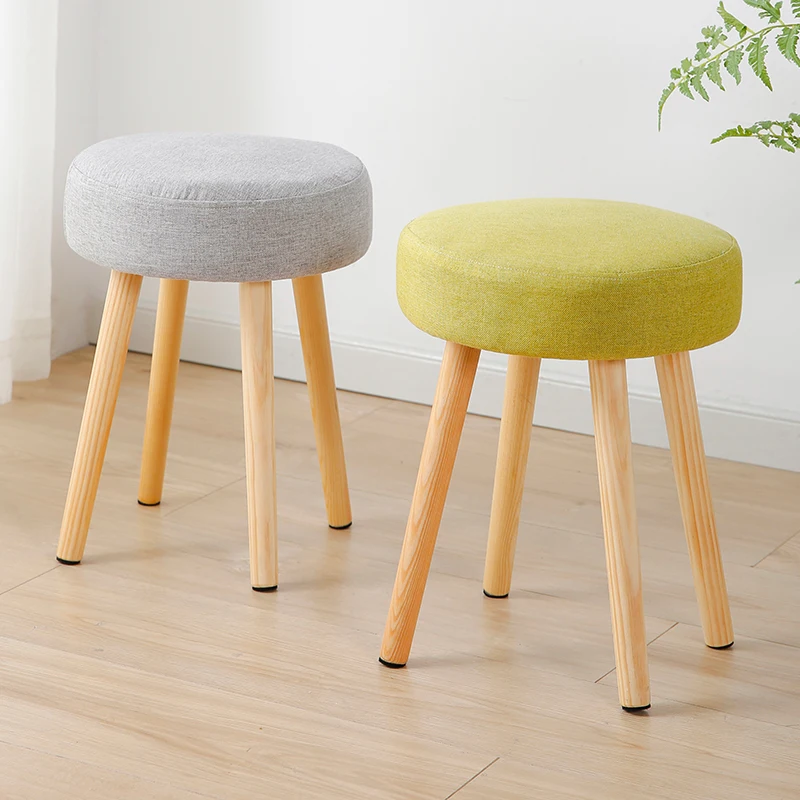 

Solid Wood For Shoes,Cloth Art, Small Stools, Family Sitting Room Stools, Simple Modern Sofa Stools, Meals, Small Stool