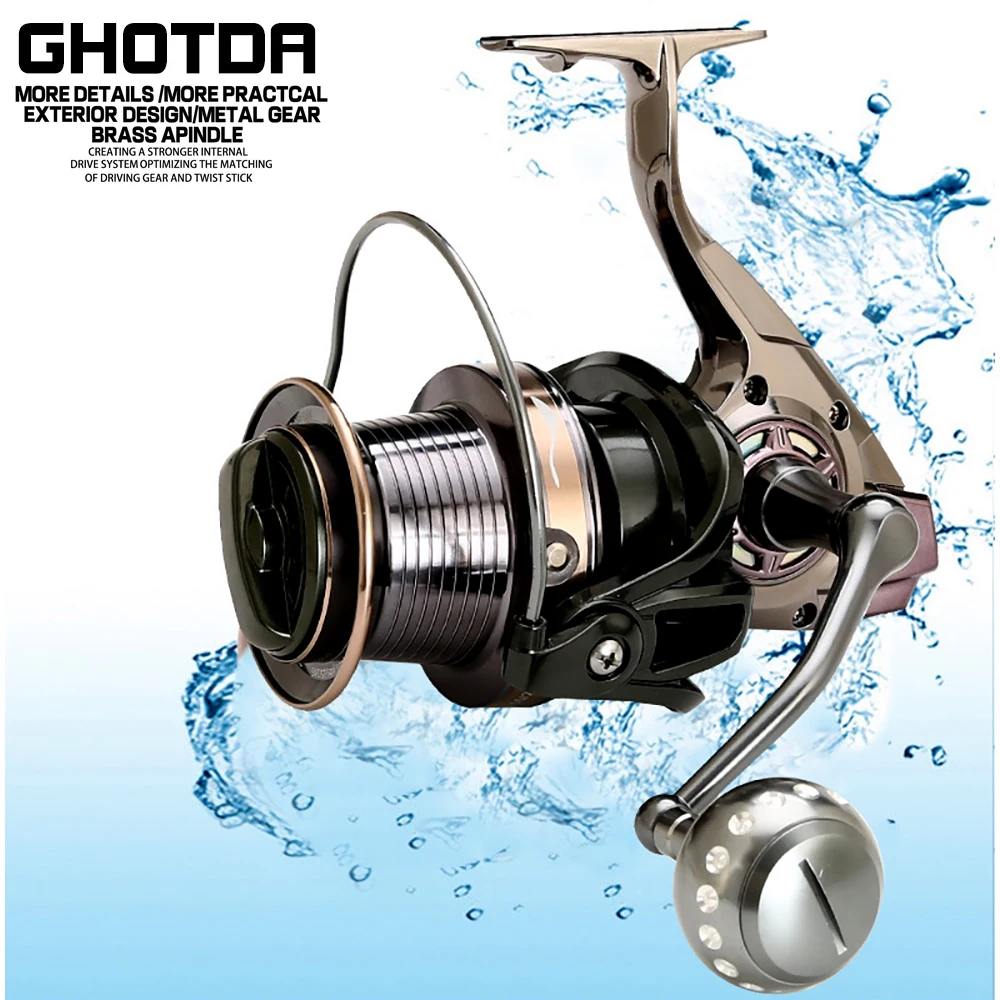 

Large Load Capacity 20KG Max Drag Gear Ratio 4.0:1 Ocean Surf Long Casting Reel CTS 9000-12000