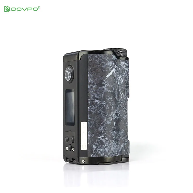 Электронная сигарета DOVPO Topside Dual 200 Вт Vape Mod Top Fill TC Squonk 10 мл Питание от двойной батареи 18650 испаритель VS Drag 2 - Цвет: Carbon White