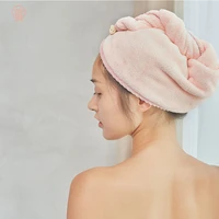 1pcs women bathing hair quick drying cap thickened microfiber hair towel cap turban soft super absorbent hair wrapped shower cap