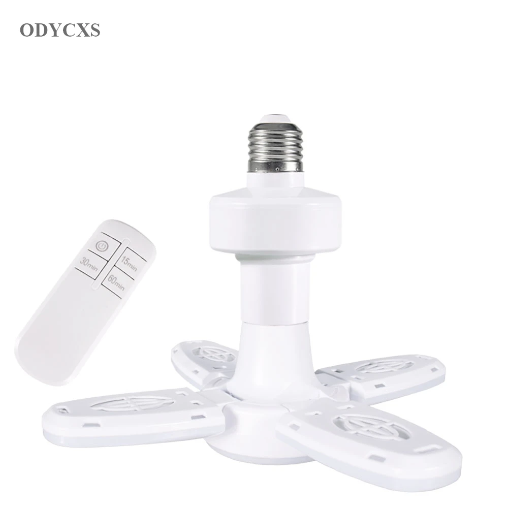 

E27 LED fan leaf light can be remotely switched within 30M, and the foldable bulb is used for family living room garage lighting