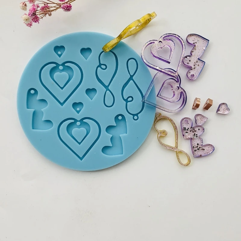

Earrings Epoxy Resin Mold DIY Crafts Jewelry Making Tools Ear Drop Dangle Pendant Casting Silicone Mould