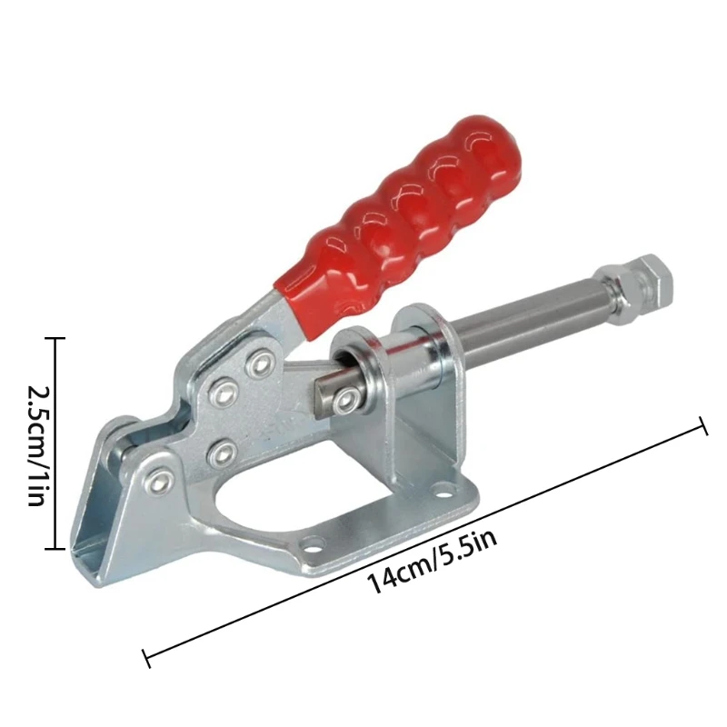 

32MM Toggle Clamps 300 Lbs Holding Capacity Plunger Stroke Clamp Heavy Duty Push Pull Toggle Clamp Welding Woodworking