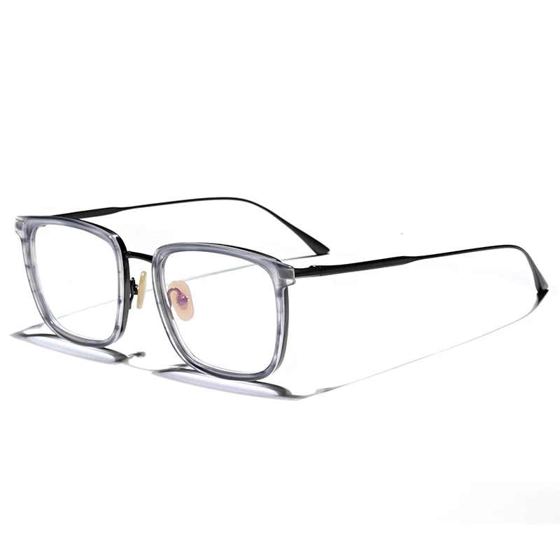 

titanium glasses eyeglasses men square acetate business optical glasses frame Myopia reading woman eyewear